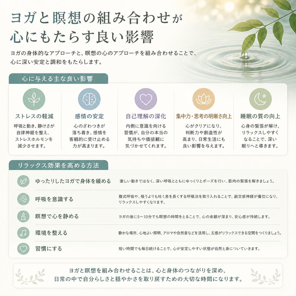 瞑想との相乗効果