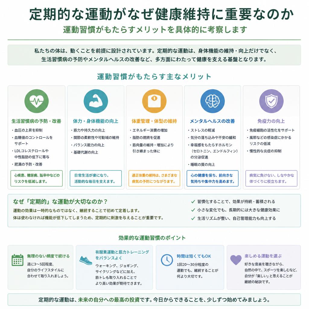 定期運動と健康の関係