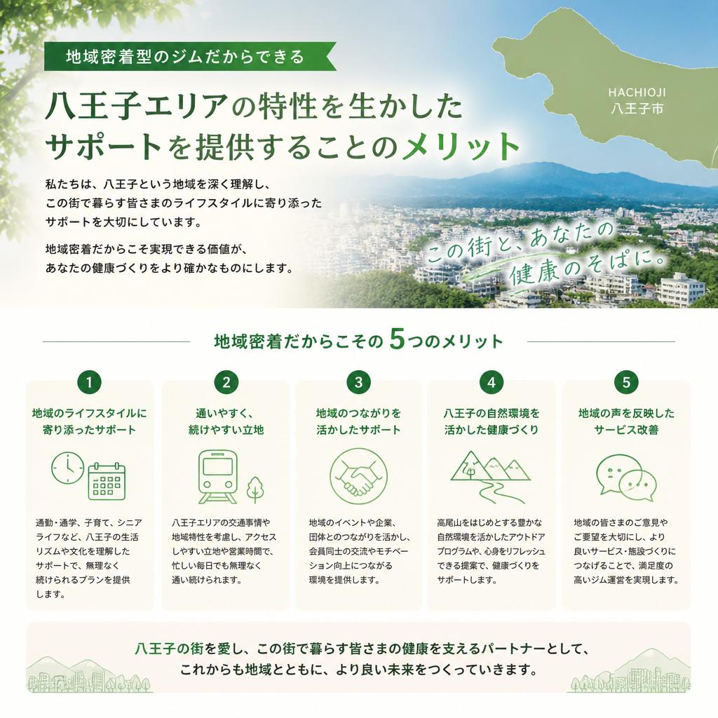 八王子で揃うサポート体制