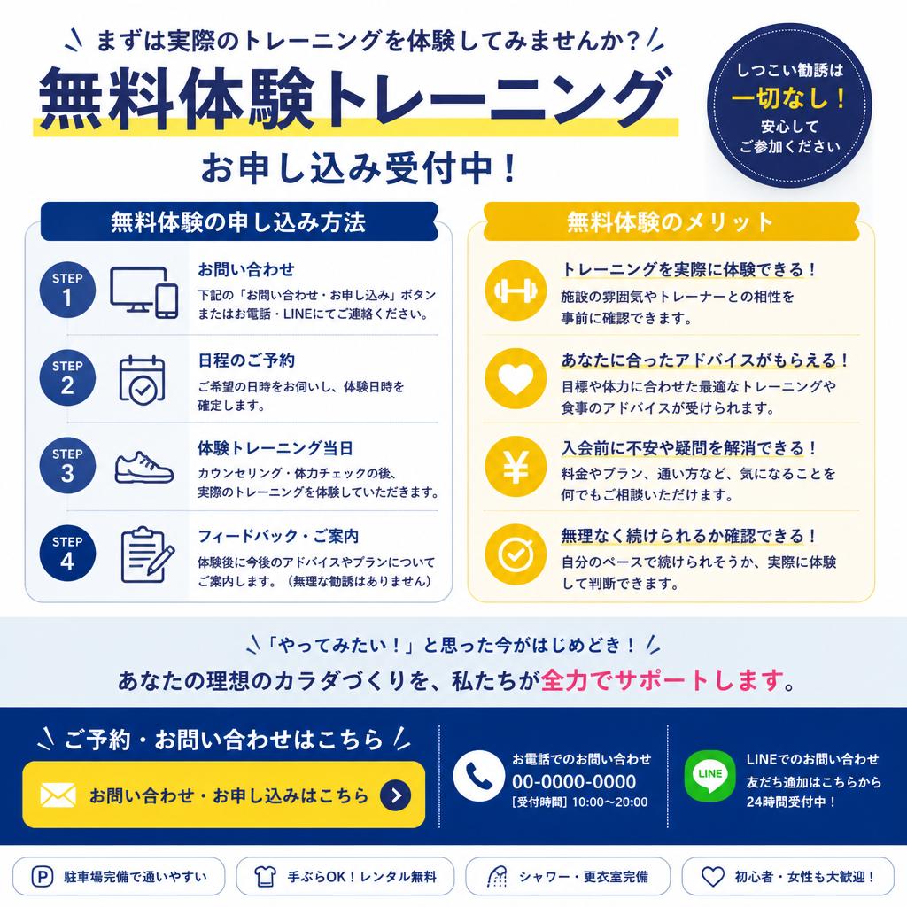 今すぐ無料体験を！