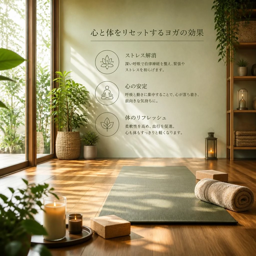 ストレス解消に効果的なヨガ